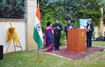 At a function held in Baku on 6 August 2021, Ambassador handed over the Pravasi Bharatiya Samman Award to Dr. Rajani Chandra D'Mello , recipient of PBSA-2021 in the field of Medicine.